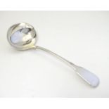 A 19thC silver sauce ladle hallmarked London 1820 maker George Piercy 3/4" long Please Note - we