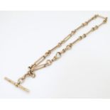 A 9ct gold Albert watch chain by John Grinsell & Sons. Approx. 47g Please Note - we do not make