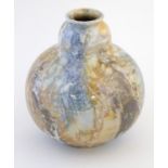 A Scandinavian Arabia of Finland globular lustre vase. Marked with AAA tower mark under. Approx.