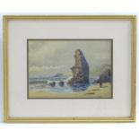 English School, 20th century, Watercolour, Kynance Cove, Cornwall. Signed and titled lower right.