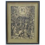 After Albrecht Durer (1471-1528), Woodcut engraving, Adoration of the Lamb, plate 7 from The