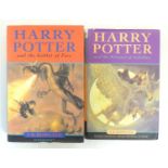 Books: Harry Potter and the Goblet of Fire, by J.K. Rowling, First Edition, published in 2000, and