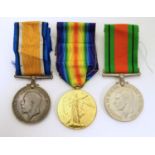 Militaria: First World War / World War 1 / WWI campaign medals awarded to M2-147187 Pte. A. Plail