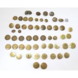 Militaria: a collection of 19thC and later brass tunic buttons, regimental and civil designations,