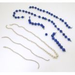 A quantity of lapis lazuli beads etc. Please Note - we do not make reference to the condition of