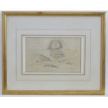 Early 19th century, British Topographical School, Pencil and watercolour drawing, The head of a