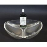 A 20thC Gordon's Gin advertising olive dish, of clear plastic construction with three divisions,