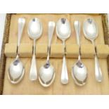 A set of six silver teaspoons, hallmarked Birmingham 1931, maker Arthur Price & Co. Ltd. Approx.