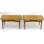 Vintage retro, Mid-century : Ernest Gomme for G Plan. A pair of mid 20th century retro teak wood