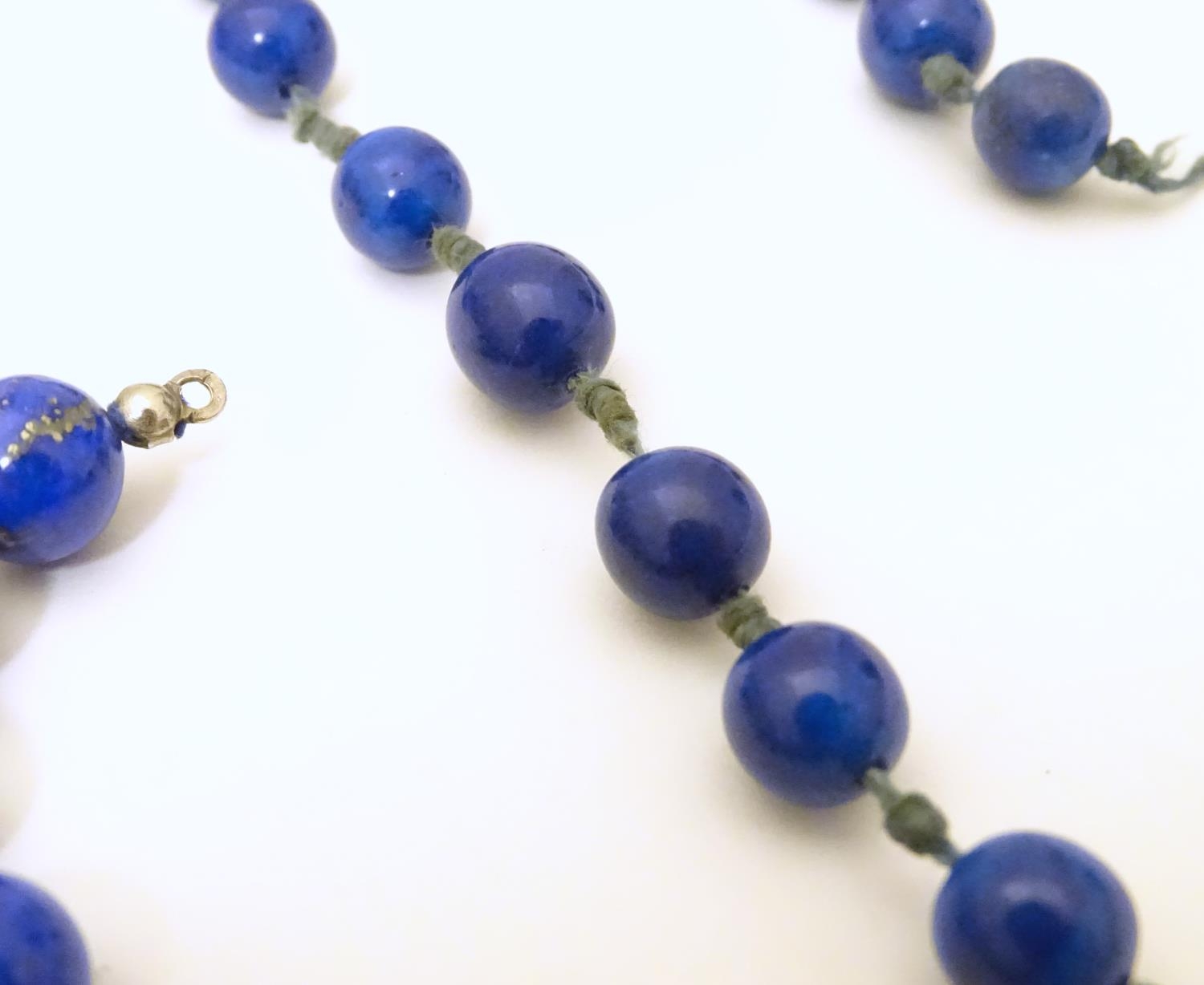 A quantity of lapis lazuli beads etc. Please Note - we do not make reference to the condition of - Image 6 of 8