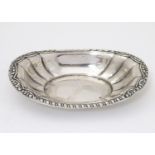 A German .800 silver dish, maker Knodlel Aurel - Schwabisch Gmund. Approx 4" long Please Note - we