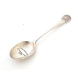 An Edward VIII silver coronation commemorative spoon, the bowl engraved CORONATION EDWARD VIII