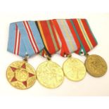 Militaria: a group of four USSR red army commemorative medals, comprising a 70 Years of the Armed