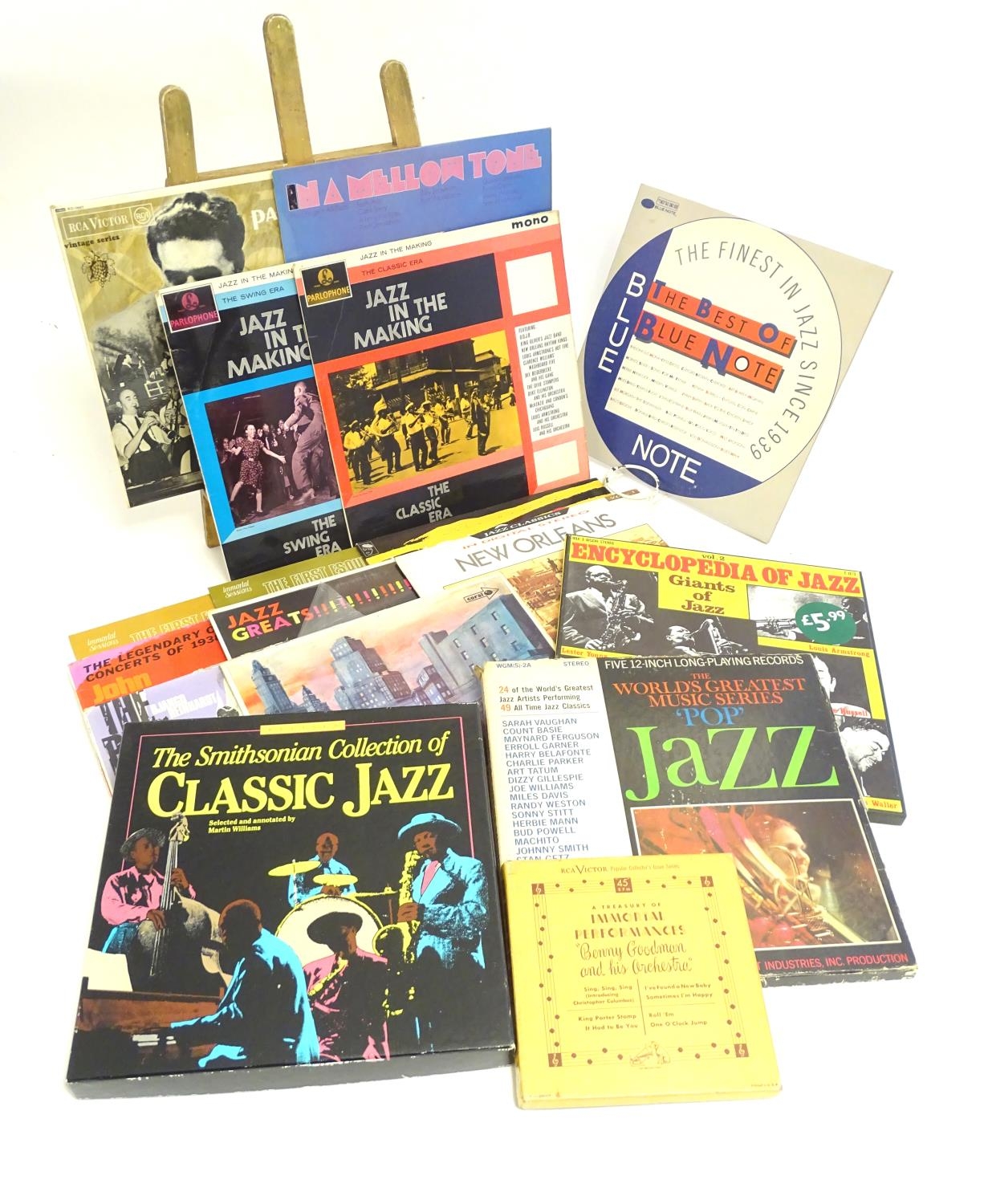 A collection of 20thC 33 rpm Vinyl records / LPs, - Jazz, comprising: The Panassie Sessions, In a