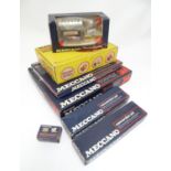 Toys: A quantity of boxed Meccano, comprising a Magic Clockwork Motor no 11000, Power Drive Series
