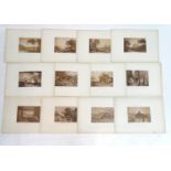 After J. M. W. Turner (1775-1851), 19th century, 12 Reproduction engravings from Liber Studiorum -