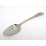 A Geo III silver spoon maker Peter & William Bateman c.1806 5'' long (14g) Please Note - we do not