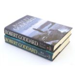 Books: Two novels by Robert Goddard titles comprising Set in Stone, and Sea Change. Both signed by