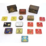 A quantity of early 20thC advertising tins for tobacco to include Player's Navy Cut cigarettes,