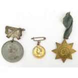 Sunday School Interest : Three 19thC and later badges / medals commemorating Robert Raikes,