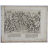 French School, 18th / 19th century, Engravings from Histories by Polybius depicting scenes Trajan'