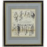 Reginald Cleaver (1870-1954), Pen and ink illustration, Prize Winners, A ball / party scene with