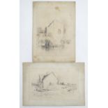 After John Sell Cotman (1782-1842), Two lithographs, Salt House, Madeley Dale, depicting a salt