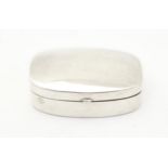 A silver pill box. Approx. 1 1/2" wide Please Note - we do not make reference to the condition of