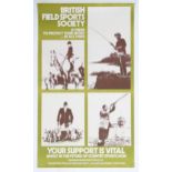 A British Field Sports Society poster, British Field Sports Society is there to protect your