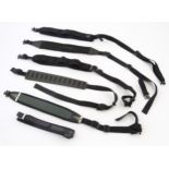 Shooting: an assortment of gun and rifle slings, examples by Armex, Beretta, X3M1, BSA and