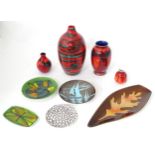 9 items of Poole Pottery wares Please Note - we do not make reference to the condition of lots
