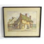 Watercolour scene of a country cottage Please Note - we do not make reference to the condition of