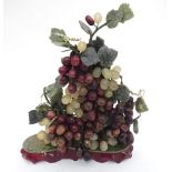 Oriental model of grapes on a stand Please Note - we do not make reference to the condition of