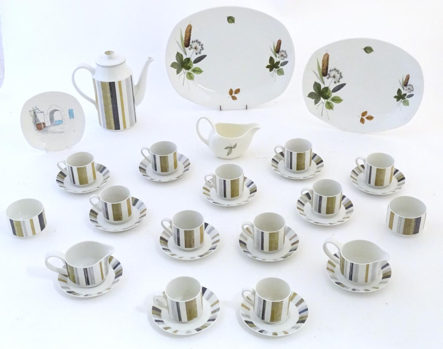 A quantity of assorted retro Midwinter wares, comprising a coffee pot, coffee cups and saucers etc