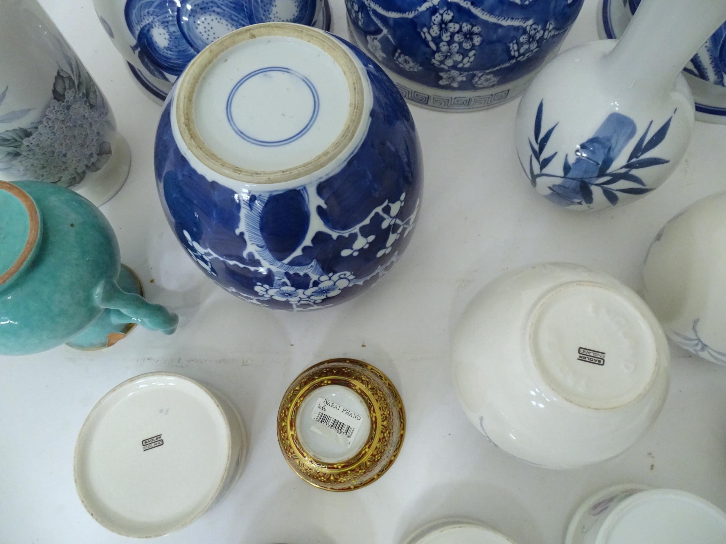 Assorted Oriental ceramics to include ginger jars, jardinieres, vases etc. Please Note - we do not - Image 2 of 7