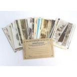 A collection of early 20thC postcards, depicting scenes at Rhyl, Swansea, Bourneville, Edinburgh,