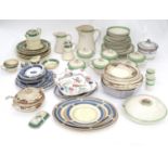A large quantity of assorted Booths china to include patterns Real Old Willow, Ribbed stoneware,