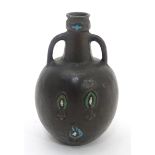 Bottle vase with cloisonne style decoration Please Note - we do not make reference to the