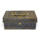 A Victorian safe / strong box / cash box with makers plaque to interior, Chabb & Son. Together