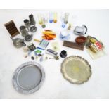 A quantity of miscellaneous to include pewter, glass, ceramic etc. Please Note - we do not make