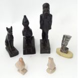 Assorted Egyptian carved items Please Note - we do not make reference to the condition of lots