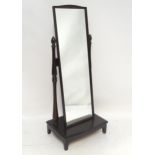 A Stag cheval mirror and base Please Note - we do not make reference to the condition of lots within