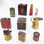 Quantity of assorted Shell oil cans etc Please Note - we do not make reference to the condition of
