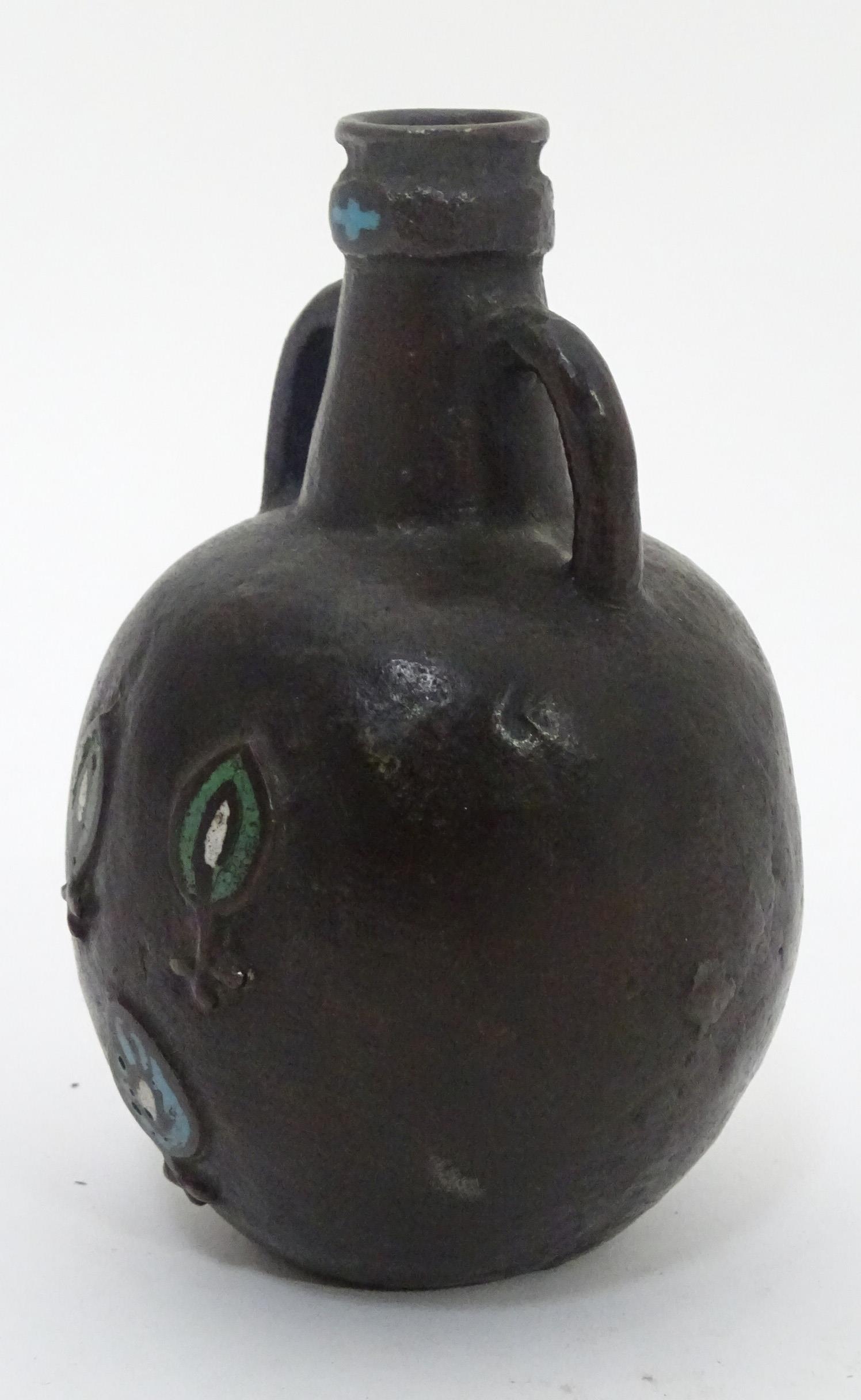 Bottle vase with cloisonne style decoration Please Note - we do not make reference to the - Image 4 of 6