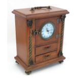 Jewellery box formed as a mantle clock Please Note - we do not make reference to the condition of