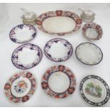 A quantity of assorted Booths china in various patterns to include swag and garland soup tureens,