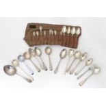 A quantity of silver plate cutlery to include spoons, ladles, forks etc. Please Note - we do not