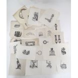 Quantity of engravings to include images of Victorian engineering / machinery etc Please Note - we