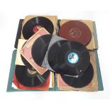 Records : A quantity of 78's jazz and classical record s. Please Note - we do not make reference