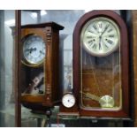 Two late 20th / early 21stC wall clocks. Together with a London Clock Co. mantel clock. (3) Please